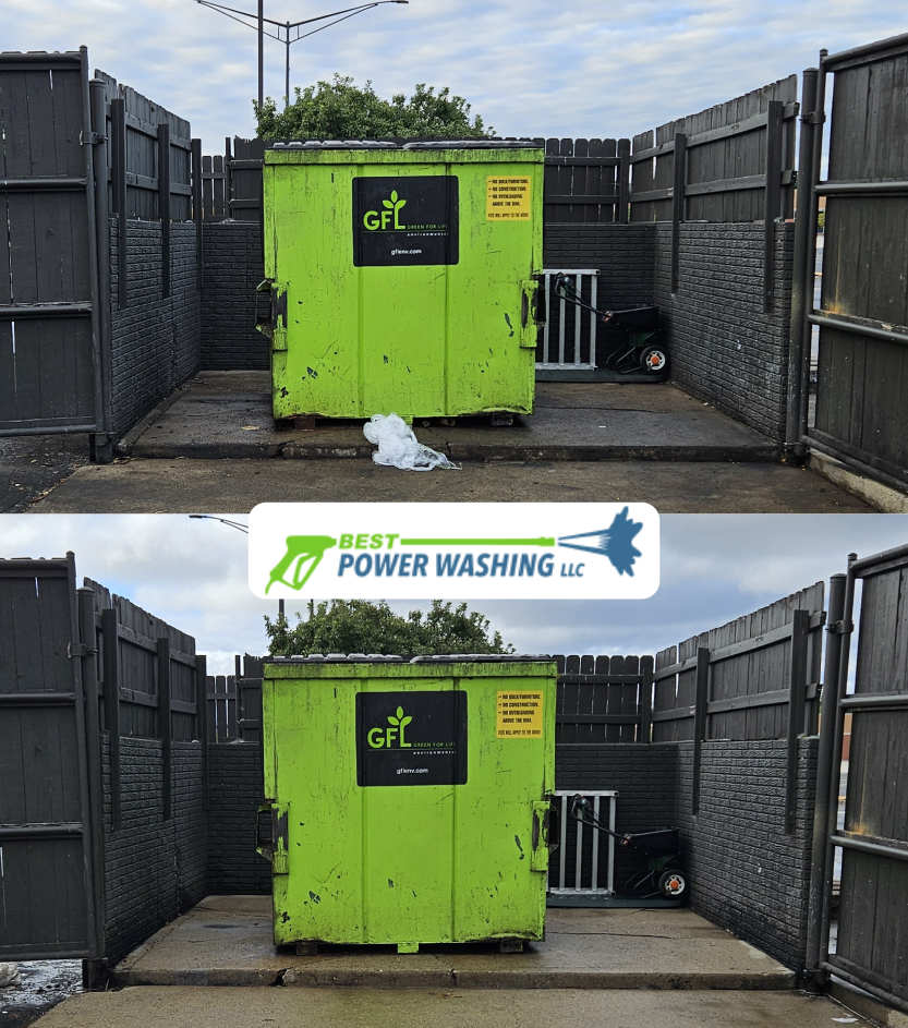 dumpster cleaning and power washing